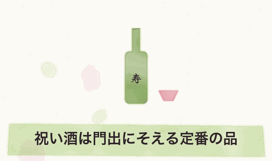 祝い酒は門出にそえる定番の品